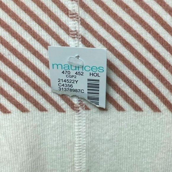 Maurice’s Wm’s Sz 2X Sylvan Pink Brown Plaid Funnel Neck Soft Tunic Top - Picture 5 of 6